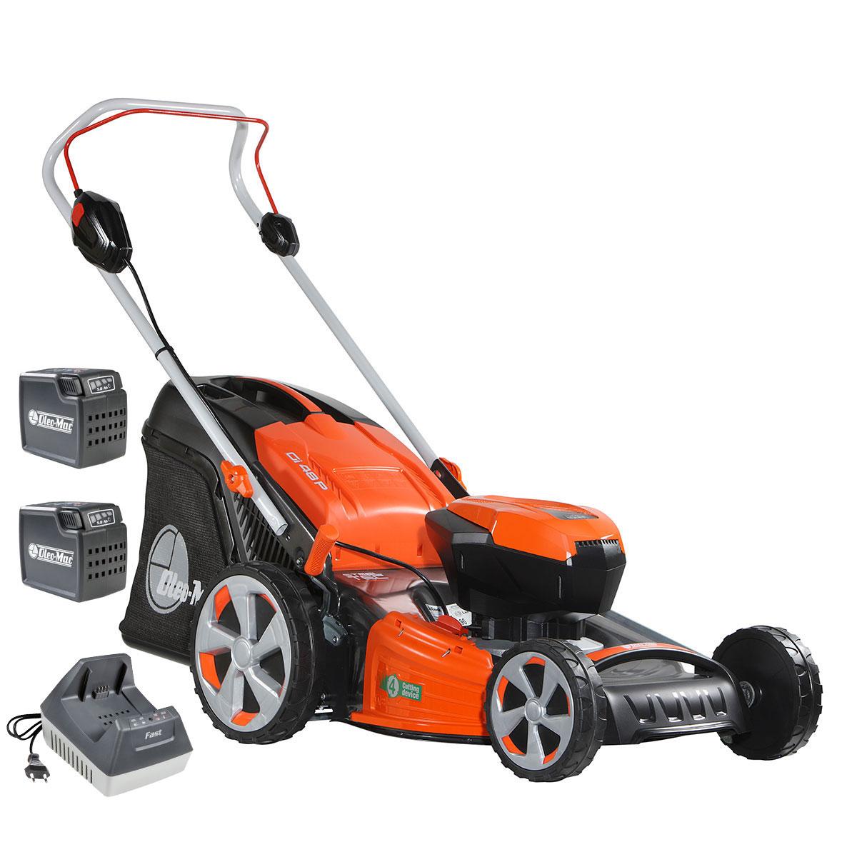 Tagliaerba a batteria Gi 48 P con 2 batterie Bi 5,0 OM e caricabatterie FAST CRG_1 | Oleo-Mac