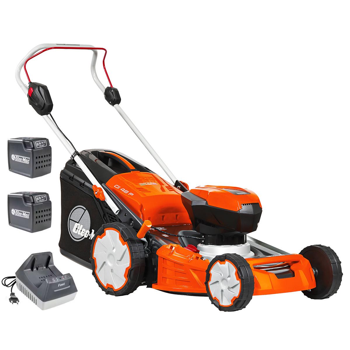 Tagliaerba a batteria Gi 48 P con 2 batterie Bi 5,0 OM e caricabatterie FAST CRG_1 | Oleo-Mac