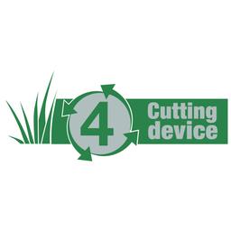 4-cutting device - Include mulching, raccolta, scarico laterale standard e deflettore per scarico posteriore | Oleo-Mac 4-cutting device - Include mulching, raccolta, scarico laterale standard e deflettore per scarico posteriore | Oleo-Mac
