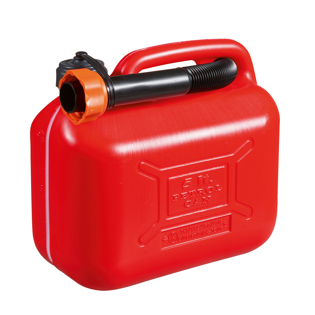 ProPlus Tanica Benzina 5 Litri - Plastica Rossa, Omologata UN, Resistente E Sicura - 6