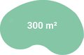 300 m² 300 m²