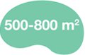 500-800 m² 500-800 m²