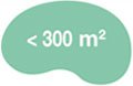 < 300 m² < 300 m²